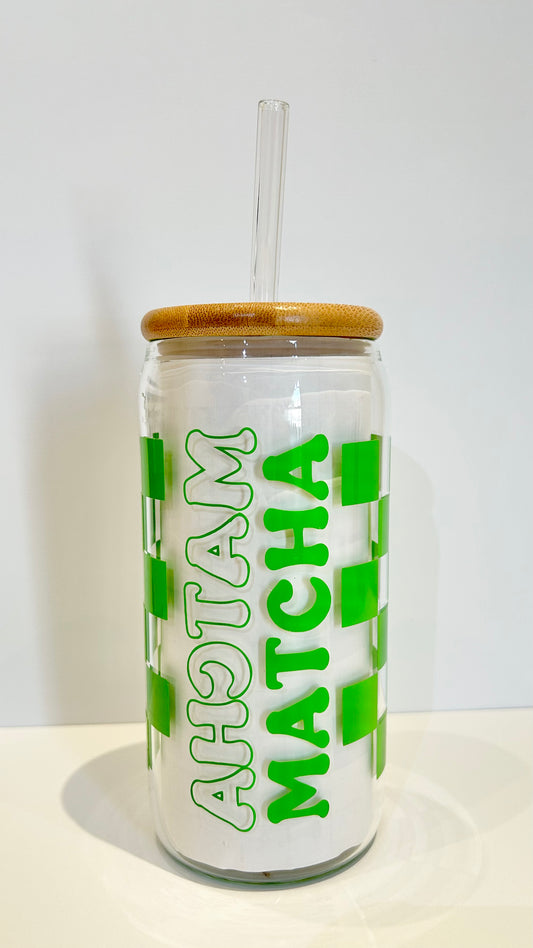 Iced Coffee Cup with Lid and Straw