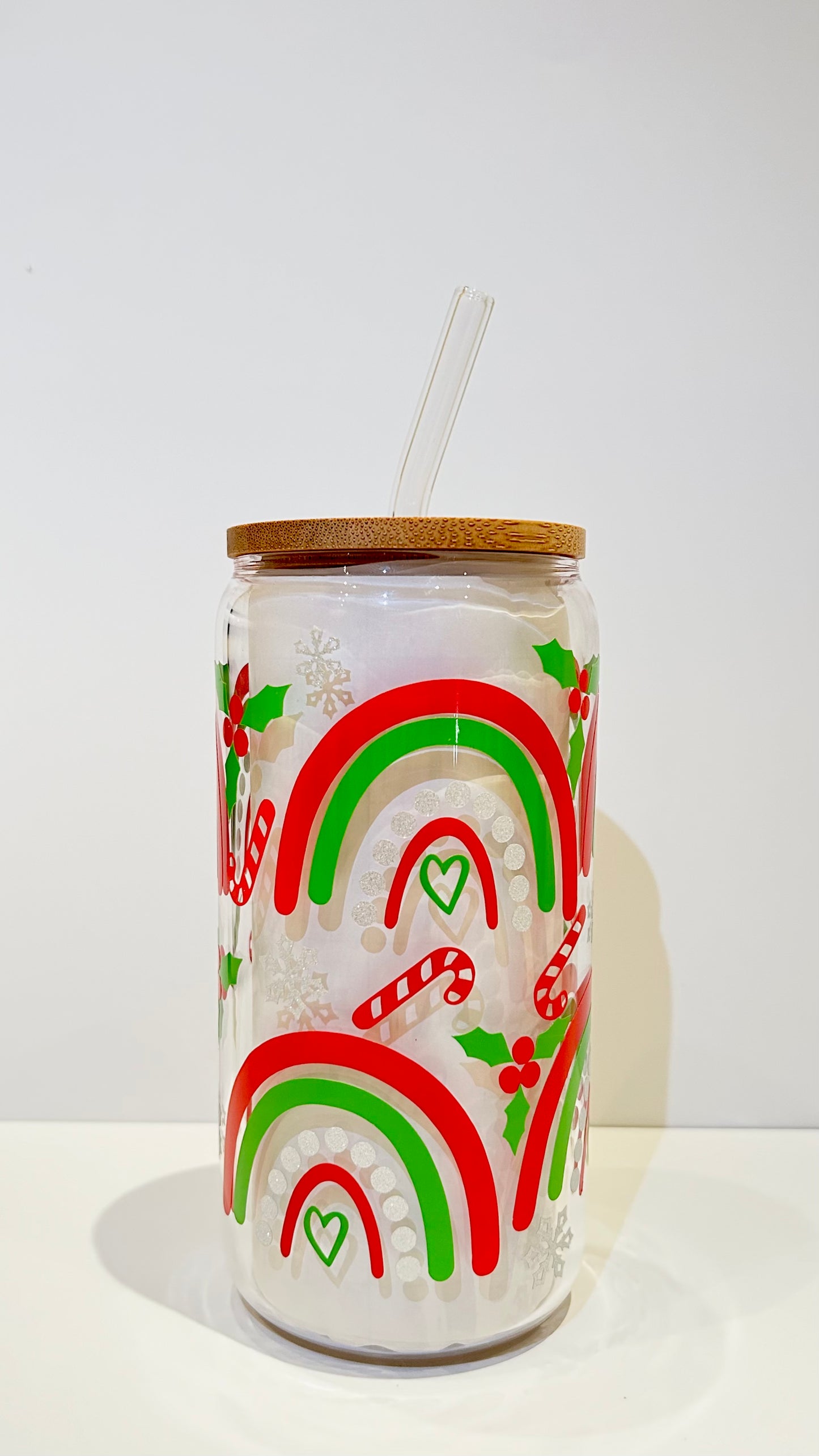 Iced Coffee Cup with Lid and Straw